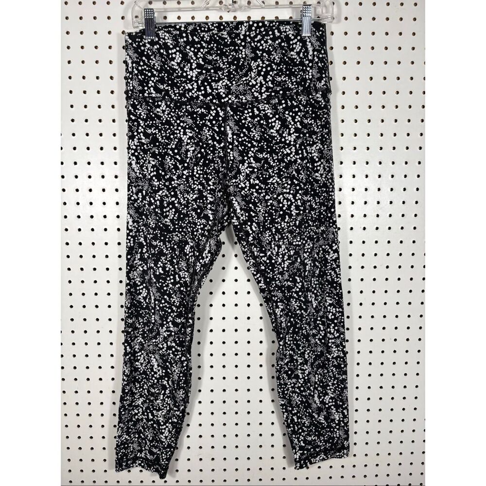 Lululemon Align Pant II Chirasu Black Pattern Leggings Size 10